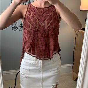 Free People sheer top